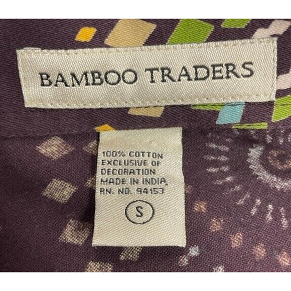 Bamboo Traders Jacket Womens Small Purple Button Artsy Boho Chic Ornate Pattern - Picture 5 of 8